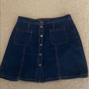 urban outfitters denim skirt